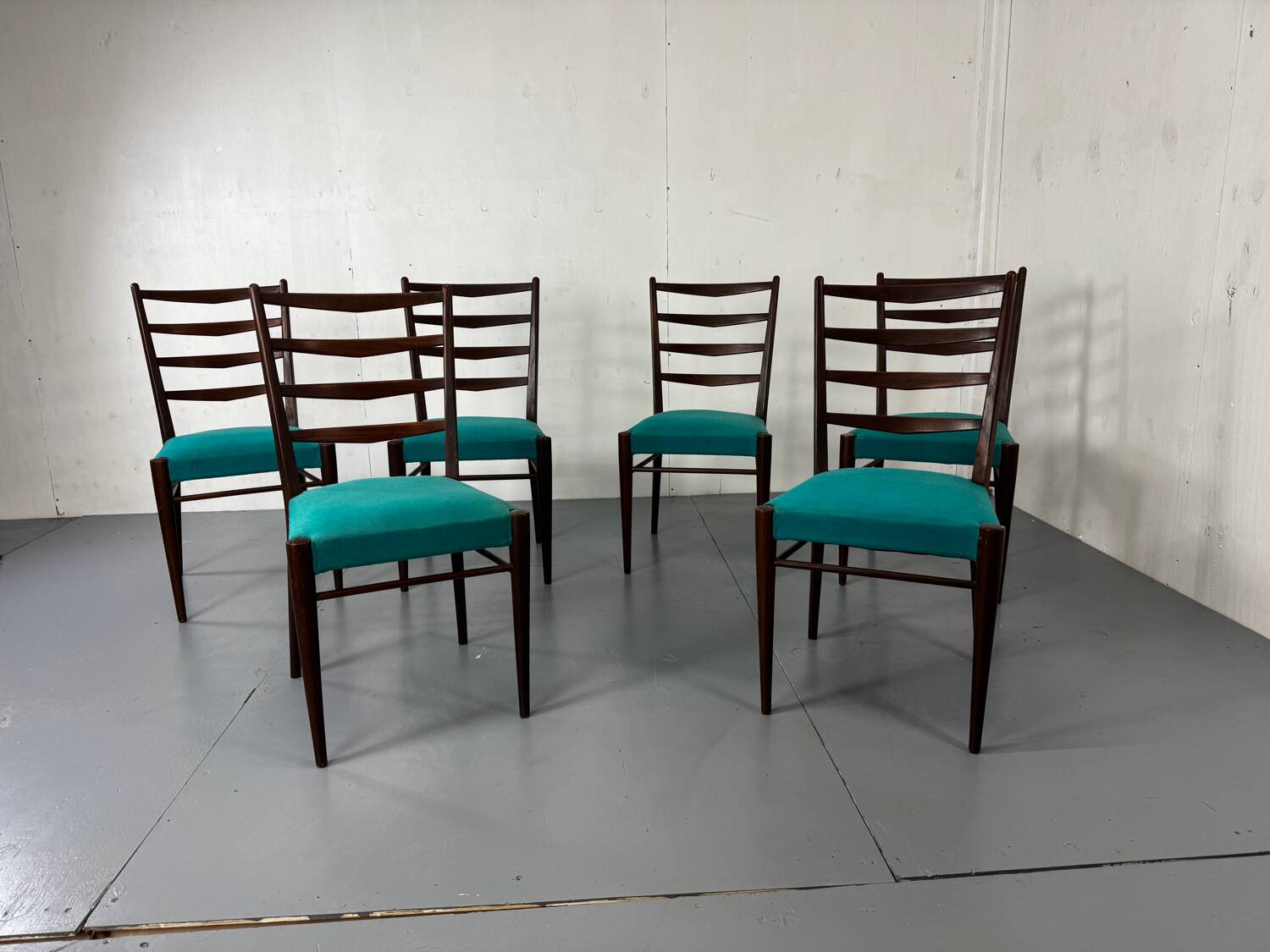 Mid-Century Modernist Danish Teak Dining Chairs 1950s, Set of 6
