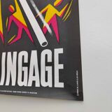 Vintage poster INRS 1981 graphics Chadebec