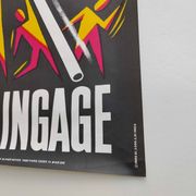 Vintage poster INRS 1981 graphics Chadebec