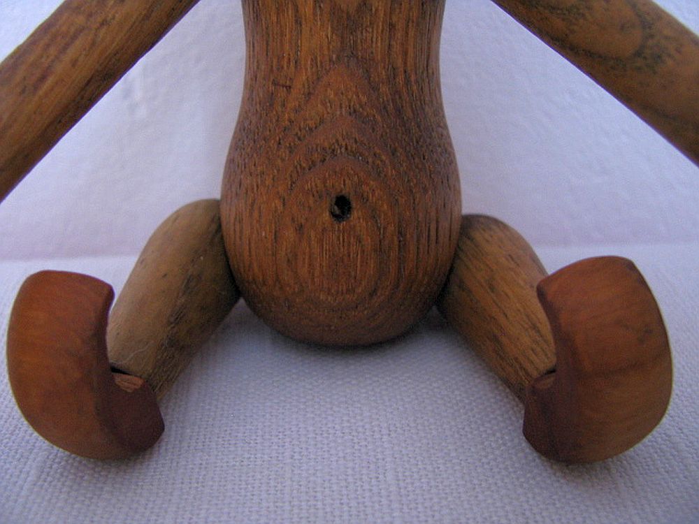 Teak monkey figurine Denmark 1970. no 1
