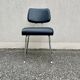 Black faux leather office chair