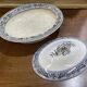 Minton English porcelain vegetable dish, Florentine pattern