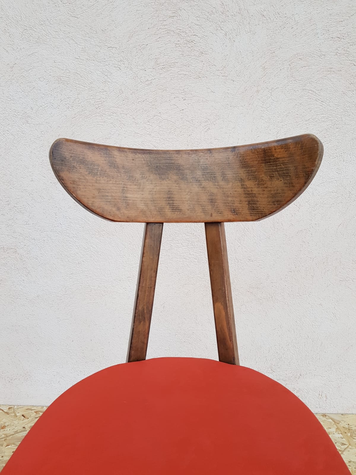 4 chairs Bistro/banana style Luterma sitting vintage Red