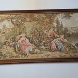 Old tapestry: butcher "pastoral loves"