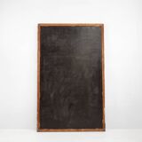 Baroque black large oak fireplace mirror, France ca. 1850