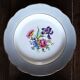 6 flat plates Digoin Sarregemines Marsac red with gold flowers
