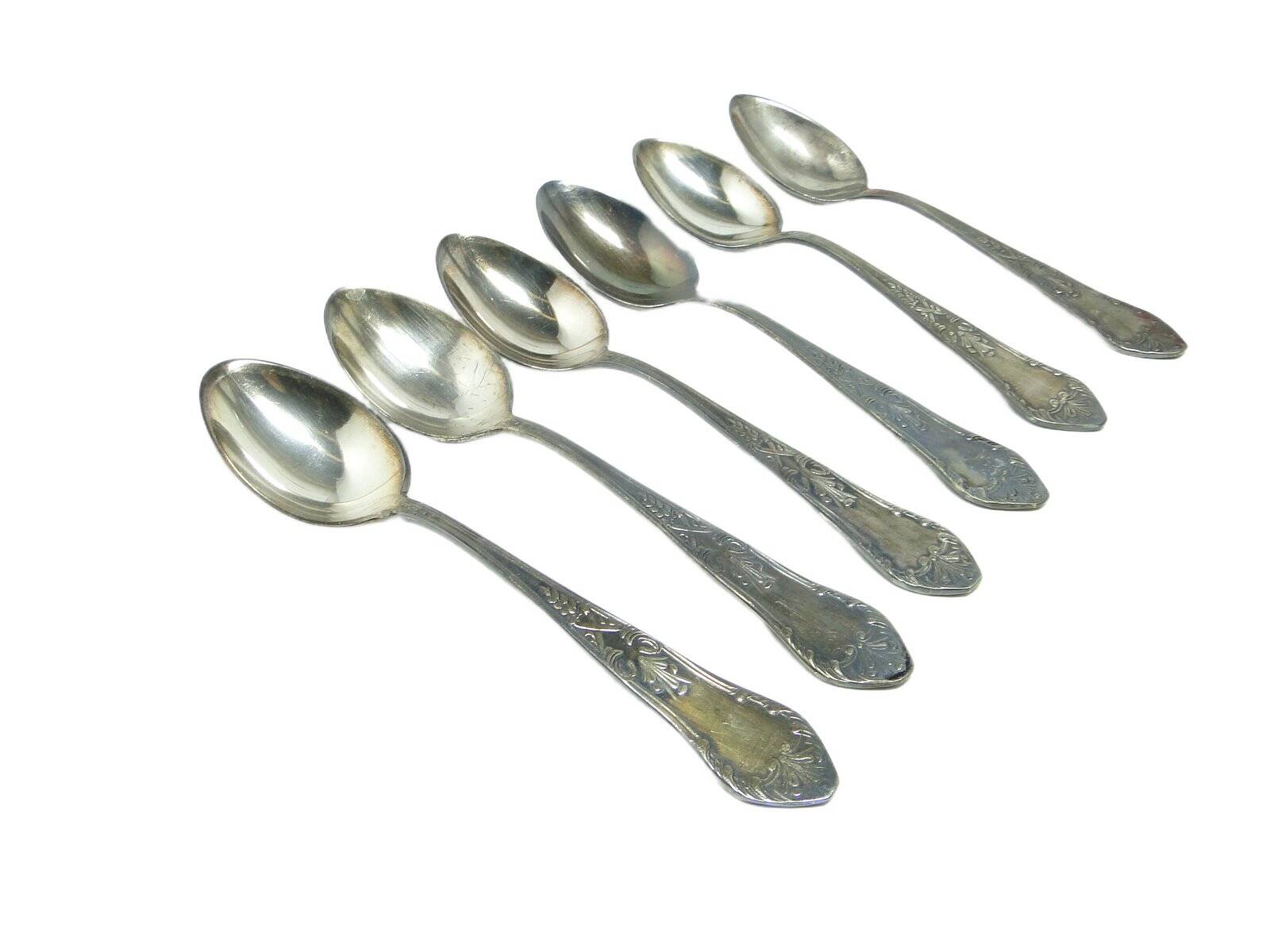 Art Deco brass spoons from Hefra, 1960s, set of 6