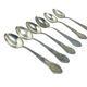 Art Deco brass spoons from Hefra, 1960s, set of 6