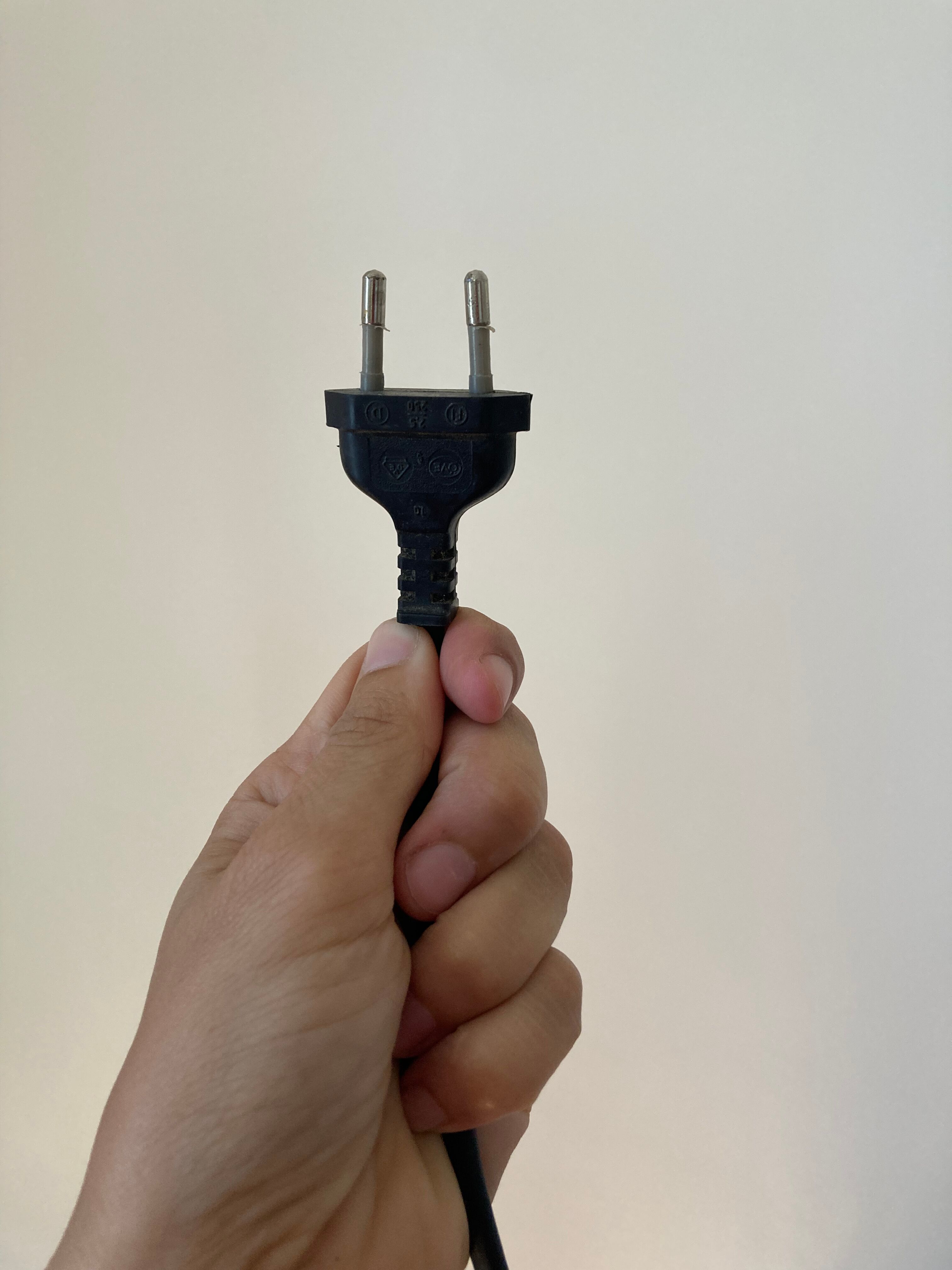 Vintage red metal lamp