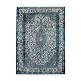 Modern overdyed persian carpet handmade traditional red wool area rug - 214x319cm