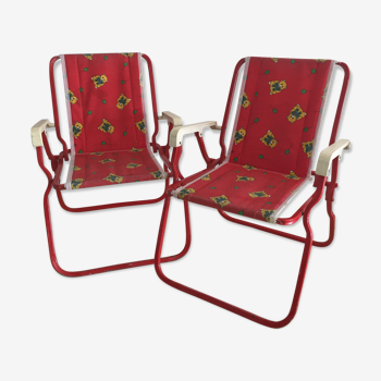 Pair of folding chairs children