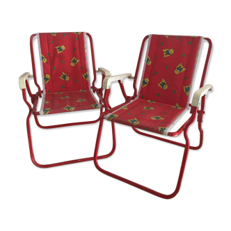 Pair of folding chairs children