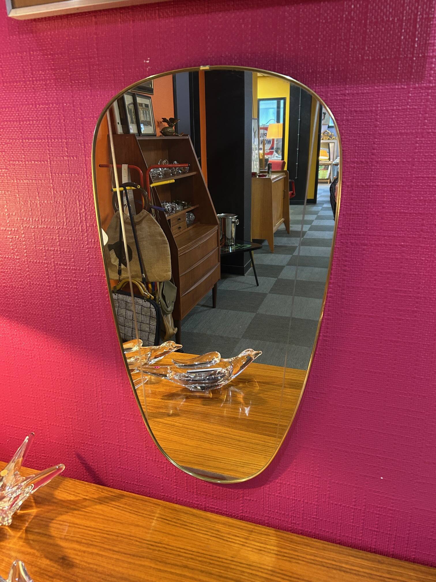 1950s rear-view mirror