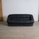 Vintage sofa by De Pas D’Urbino & Lomazzi in black leather for Dall’Oca, 19