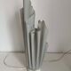 Vintage 1970s Georgia Jacob Athena Mouse Grey Draped Lamp - 50cm