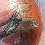 Painted metal trinket bowl