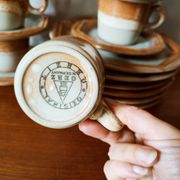Coffee service and dessert in stoneware west Germany