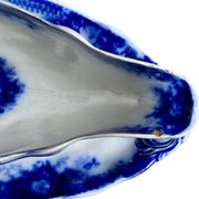 Large antique gravy boat on a Sarreguemines U&C earthenware tray