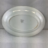 Old artisanal dish made in France Digoin Sarreguemines