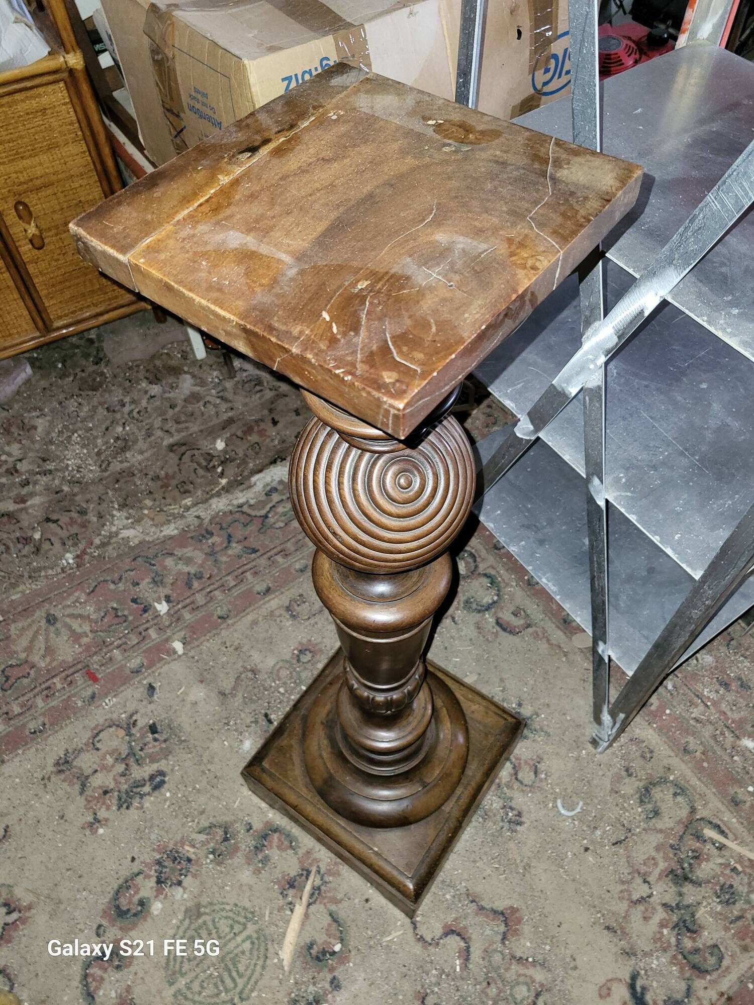 Walnut stool