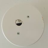 Vintage wall lamp in opaline and lacquered wood