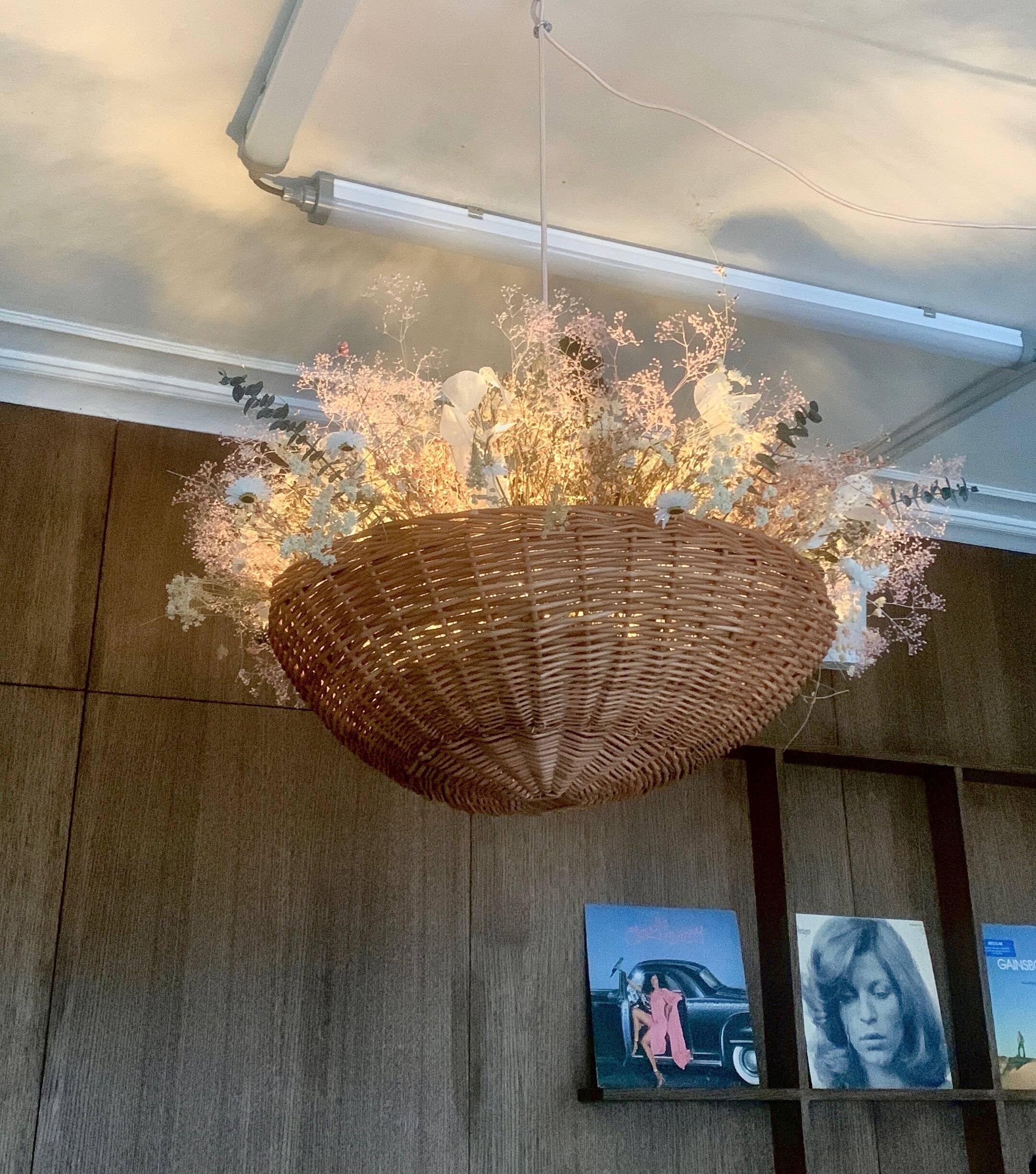 Luminous floral suspension