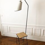 Tablet floor lamp and magazine holder 1960
