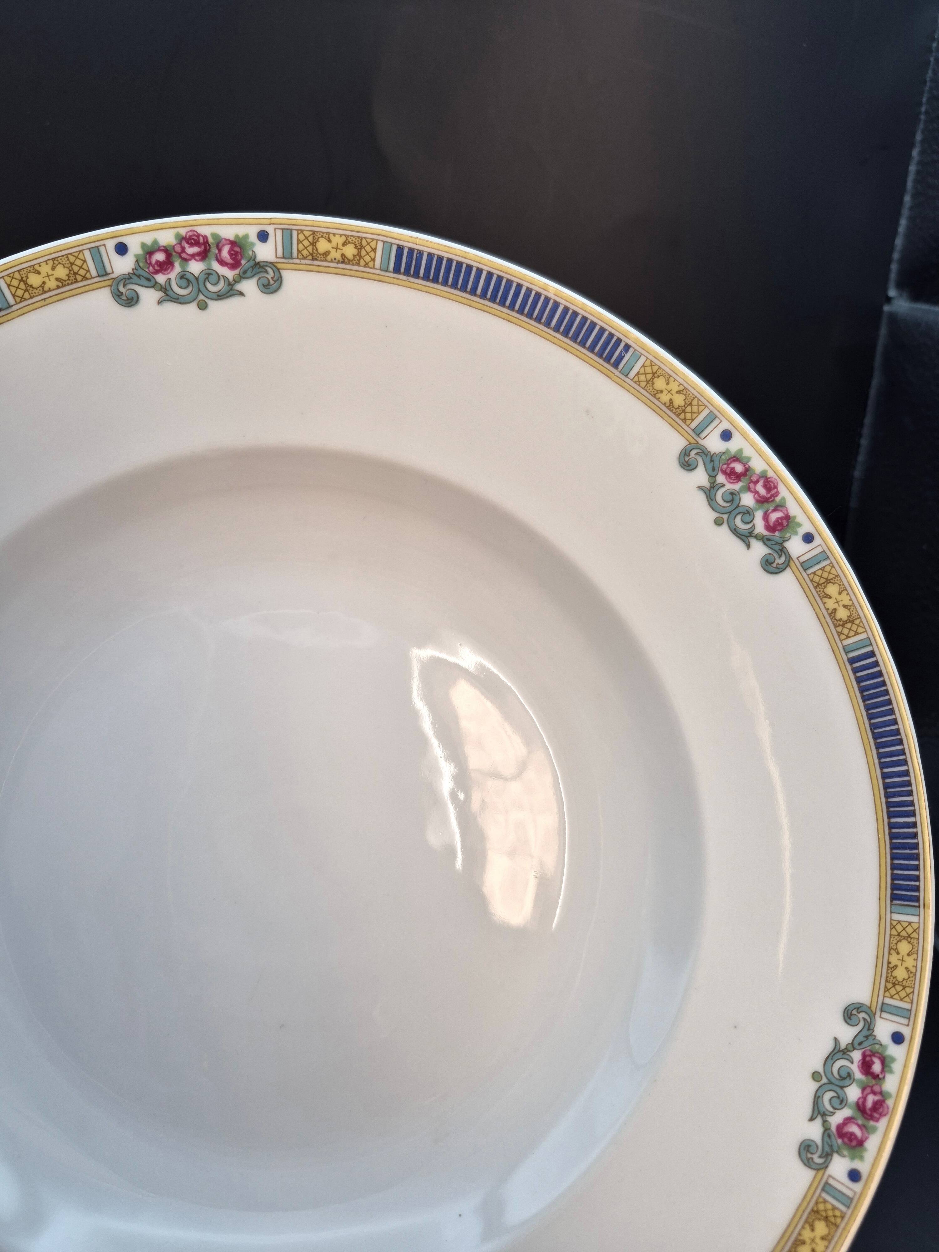 Set of 6 deep plates Bernardaud Limoges – Art Deco – A715