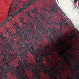 Antique Afghan Ersari handmade rug 118 cm x 196 cm 1920s