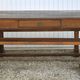 Farmhouse table and two benches, antique wooden farmhouse table, living room furniture, country style, chalet style, decor