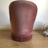 Toad style heater in original pink velvet with trunk