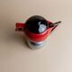 Vintage Red Ceramic Moka Maker by Caffe Cellana, Italy – 1980s Pop Art Design, For Multiple Coffees
