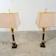 Paire de lampes de table vintage Hollywood Regency, 1970