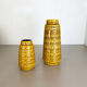 Ensemble de deux vases en poterie « Ocre » par Scheurich, Allemagne, années 1970
