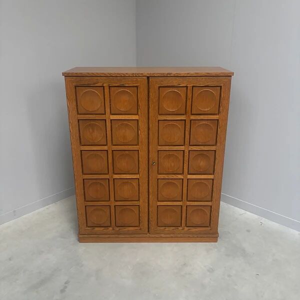 Vintage brutalist style highboard / cabinet by Bartels, 1970s