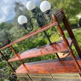 19th century flamed mahogany stepped desk