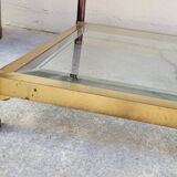 Table basse design en laiton style Jansen - 1970s
