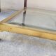 Jansen style brass designer coffee table - 1970s