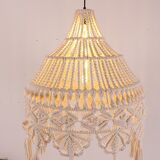 Macrame pendant light