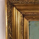 Prosper Ferey, large oil on canvas, “Shepherdess and her flock” mid-19th century