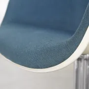 Pair dal la fonda fiberglas chair by charles & ray eames for vitra