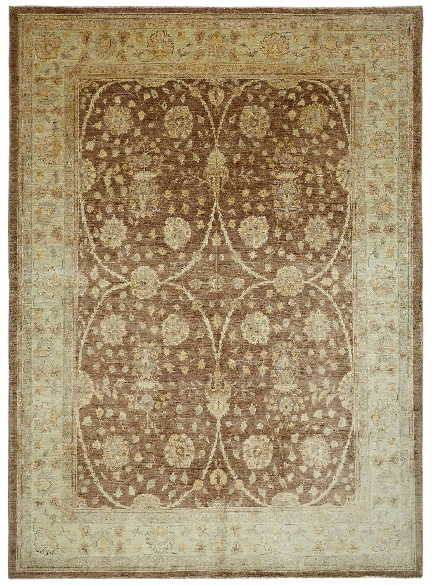 Turkish Handknotted Wool Oushak Rug 267 cm x 370 cm