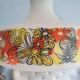 Retro flowerprinted pendant light, '70s