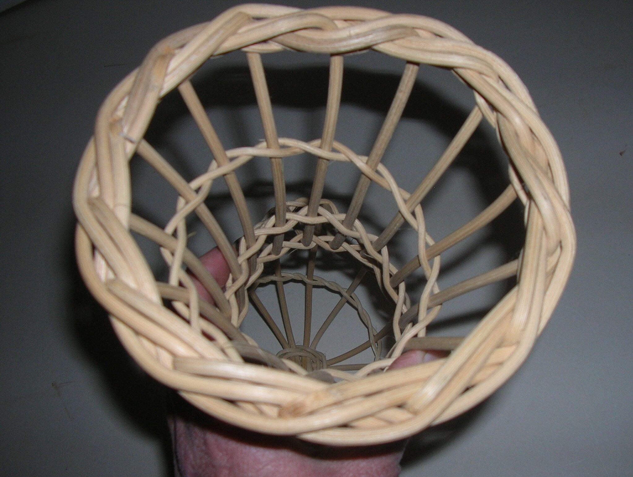 Model head in rattan