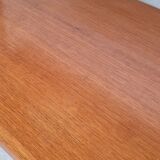 Teak and metal side table