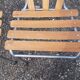 Lot de 4 chaises de bistrot fer et bois