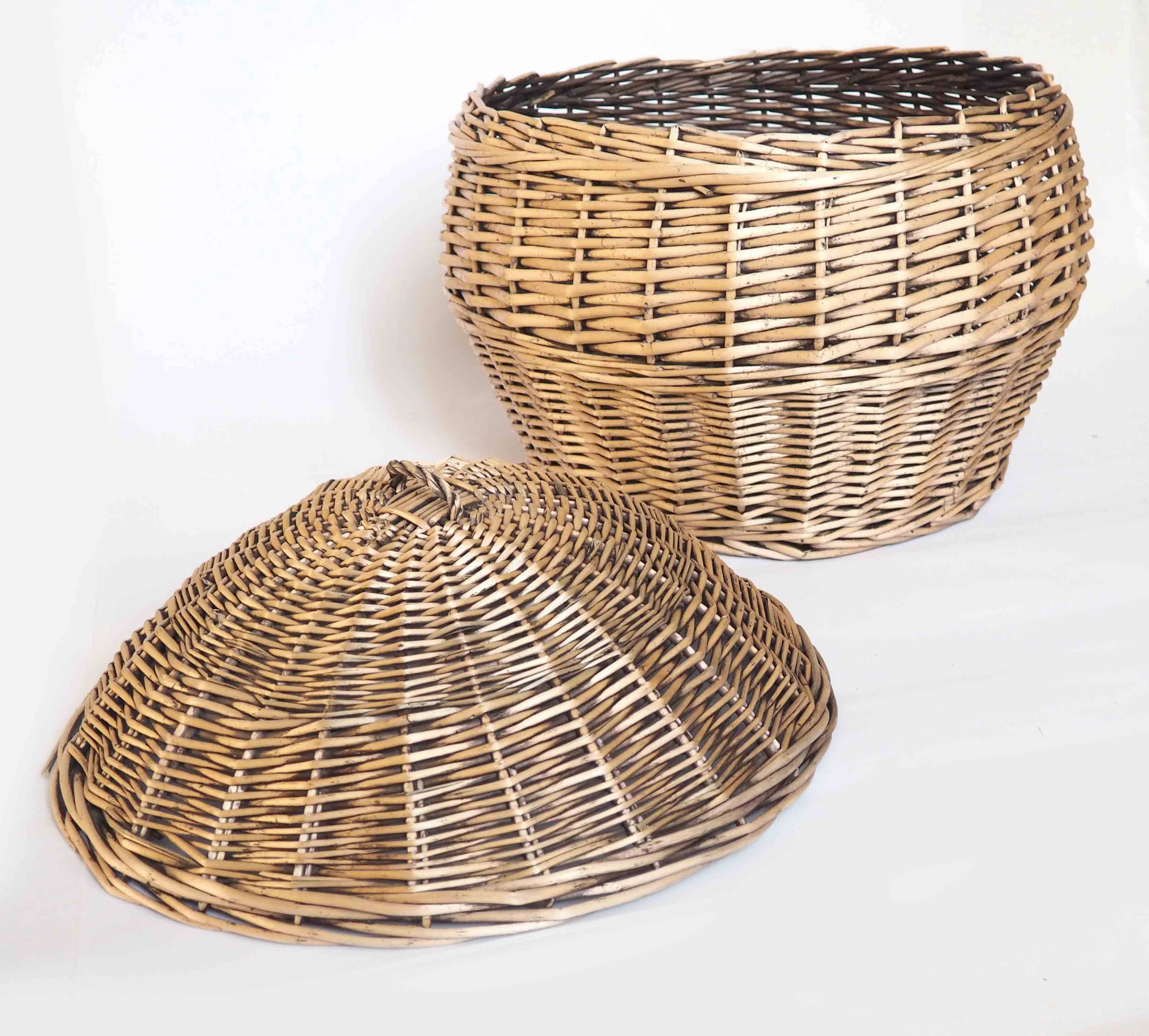 Extra large rattan potato basket