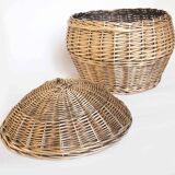 Extra large rattan potato basket