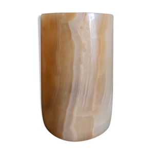 Vase onix jaune vintage