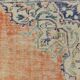 Blue Orange 250x350 cm Carpet, Vintage Large Rug, Turkish Antique Rug.